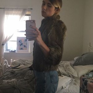 Vintage Rabbit Fur Coat